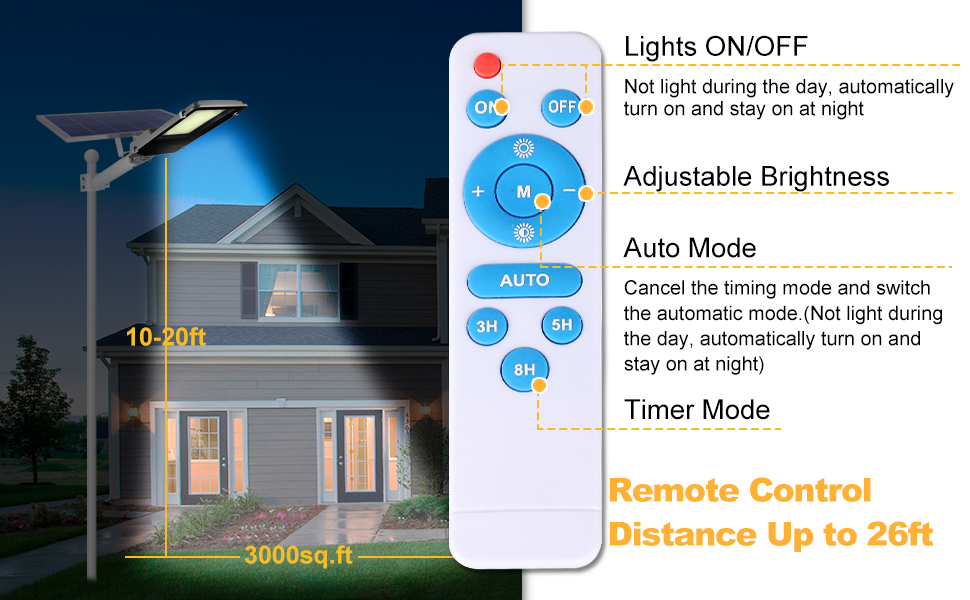 LED solar parking lot light