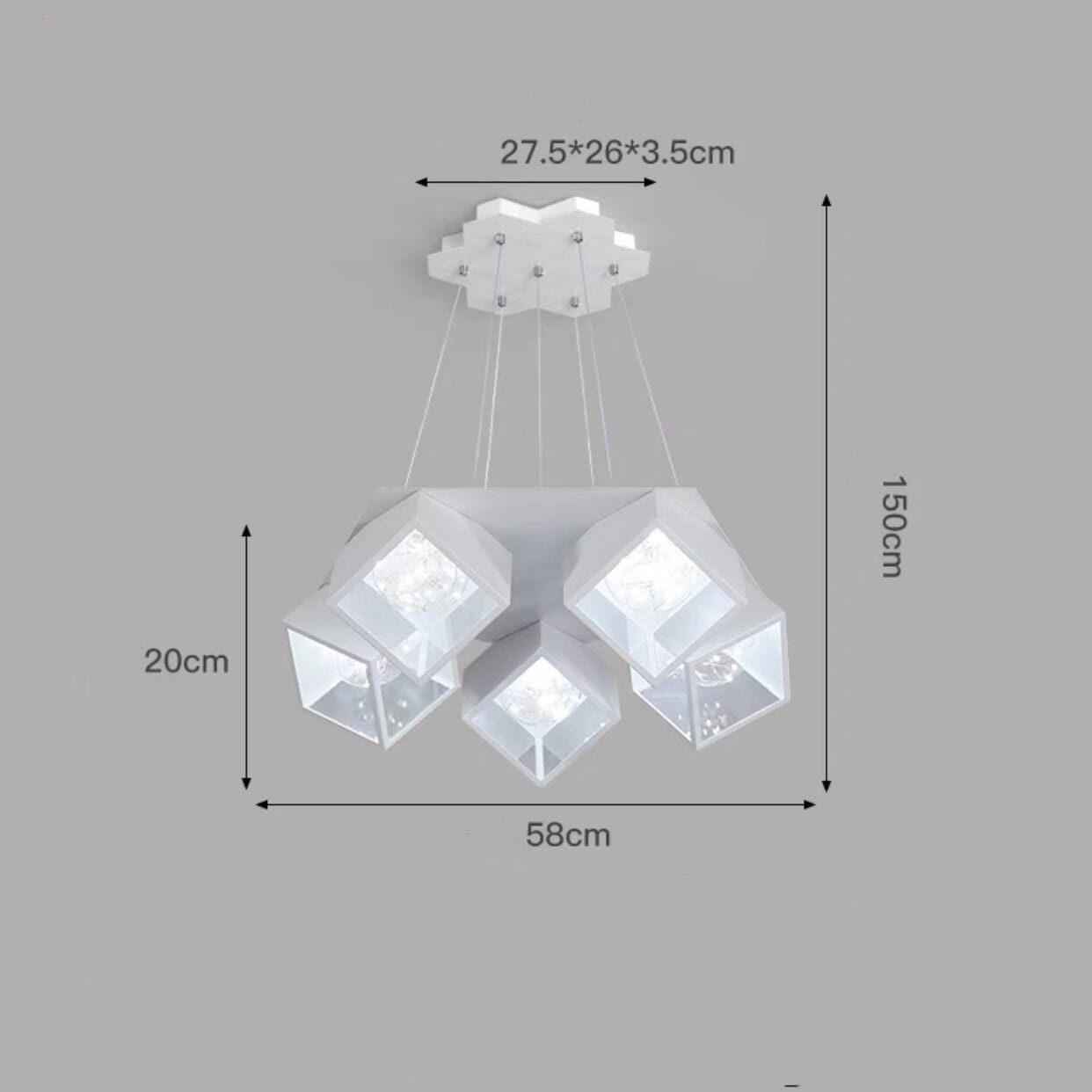 Home Bedroom Model Room Lamp Nordic Star Dining Chandelier