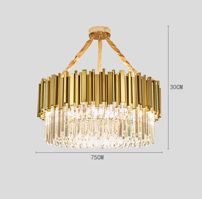 Modern Minimalist Light Luxury Crystal Living Room Glass