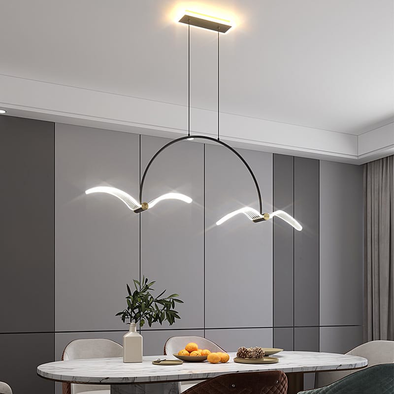 Modern Minimalist Bedroom Showroom Window Seagull Led
