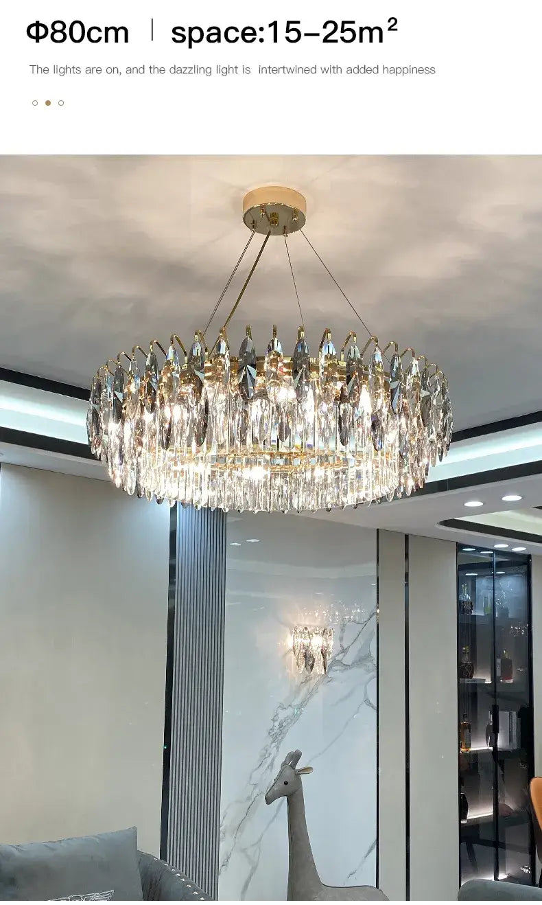 Light Luxury Chandelier Living Room Crystal Diamond Fashion
