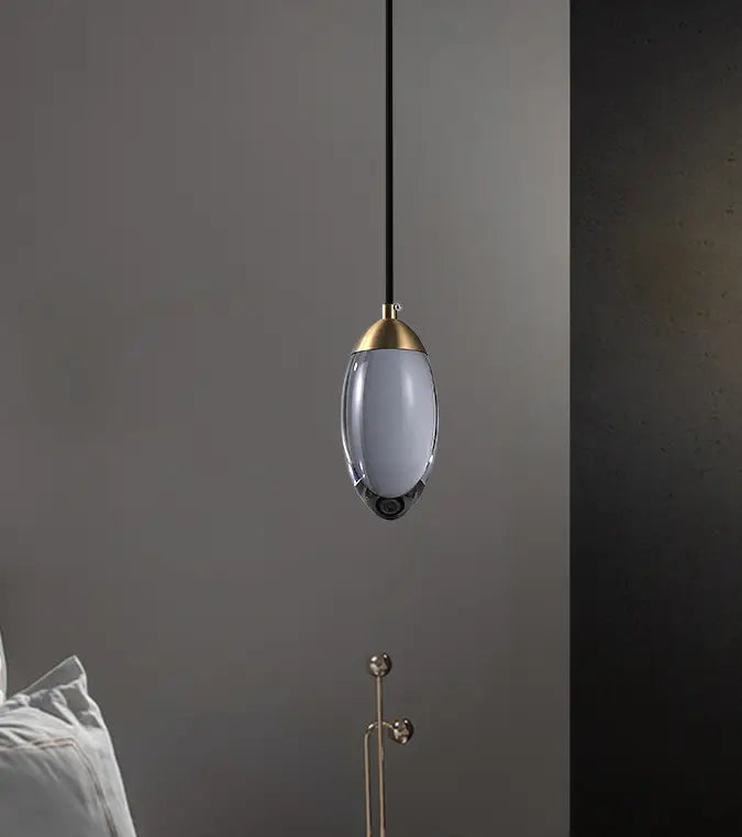 Postmodern All Copper Crystal Chandelier Bedroom