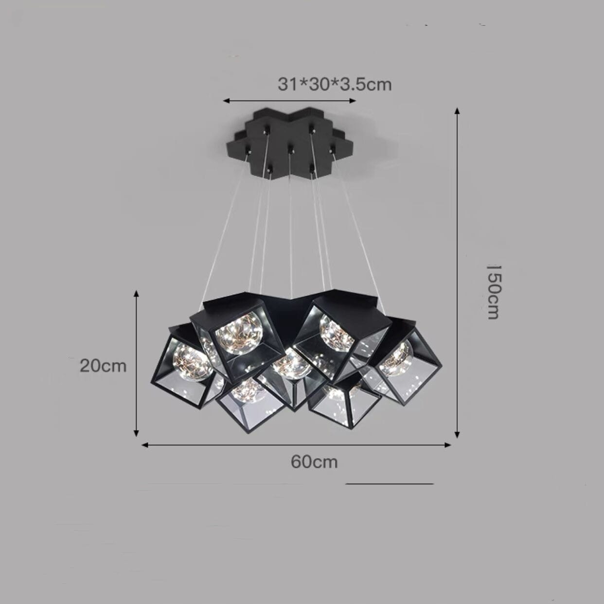 Home Bedroom Model Room Lamp Nordic Star Dining Chandelier