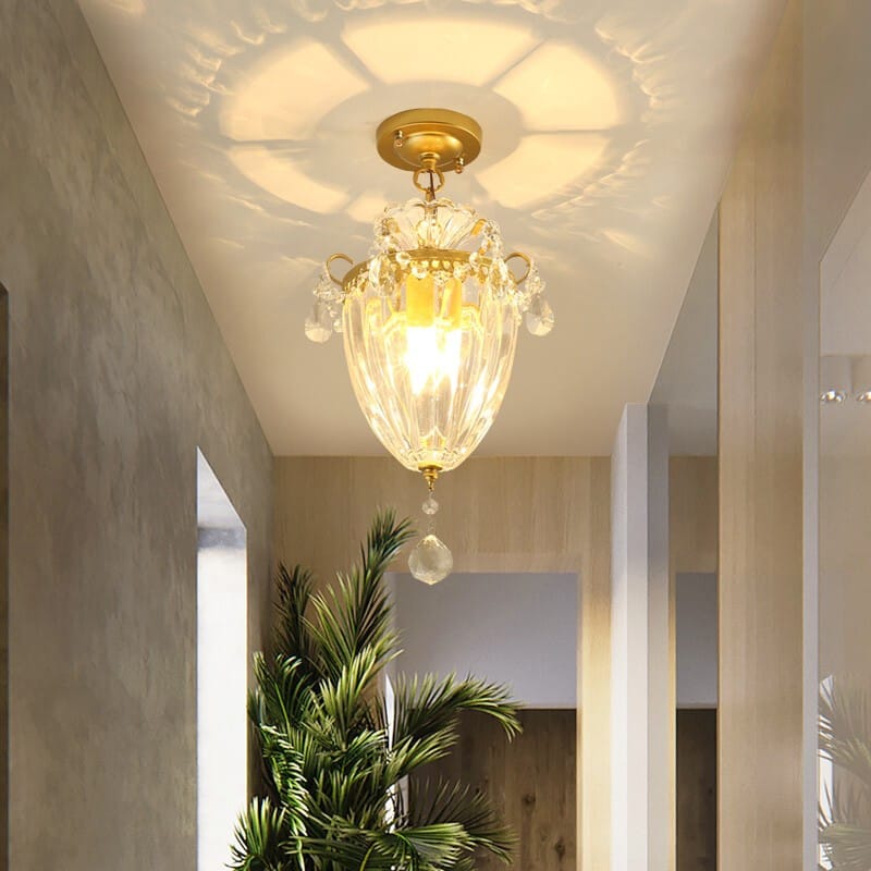 American Small Chandelier Balcony Aisle Corridor Single Head