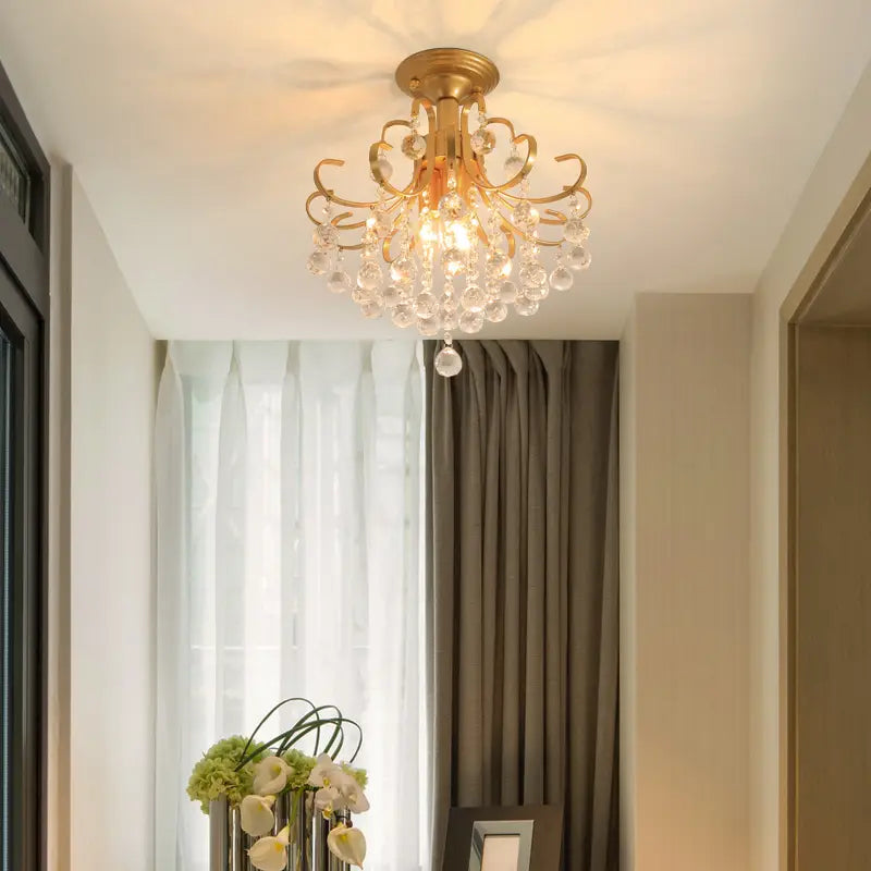 American Small Chandelier Balcony Aisle Corridor Single Head