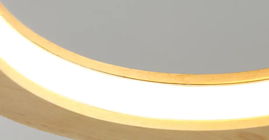 Simplicity Solid Wood Dining Pendant Circle