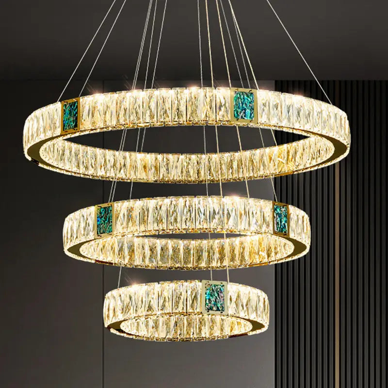 Light Luxury Crystal Chandelier Living Dining Room Bedroom