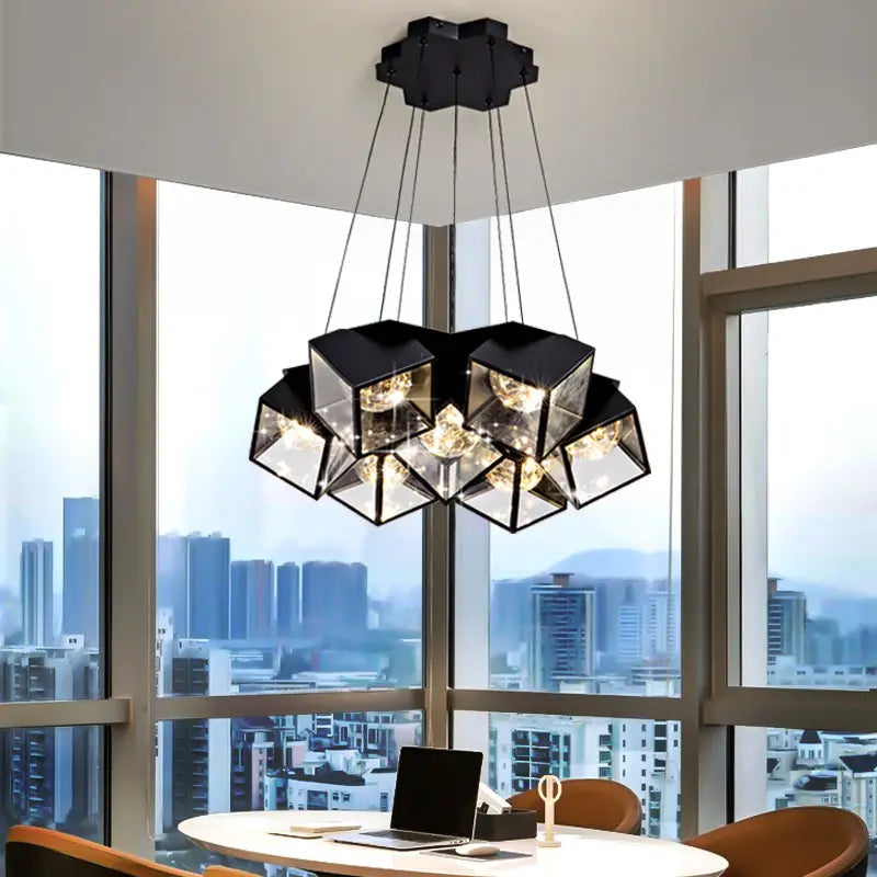 Home Bedroom Model Room Lamp Nordic Star Dining Chandelier