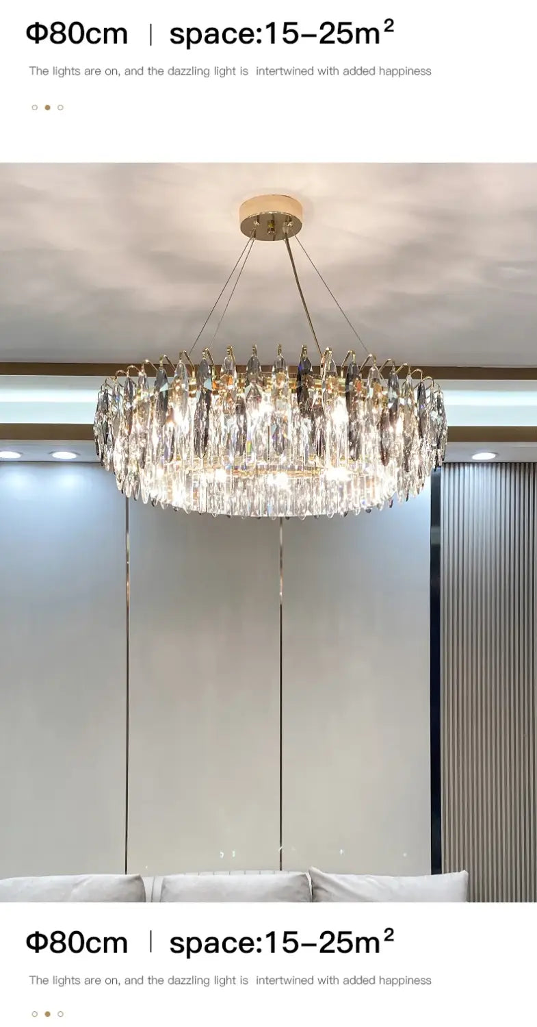 Light Luxury Chandelier Living Room Crystal Diamond Fashion