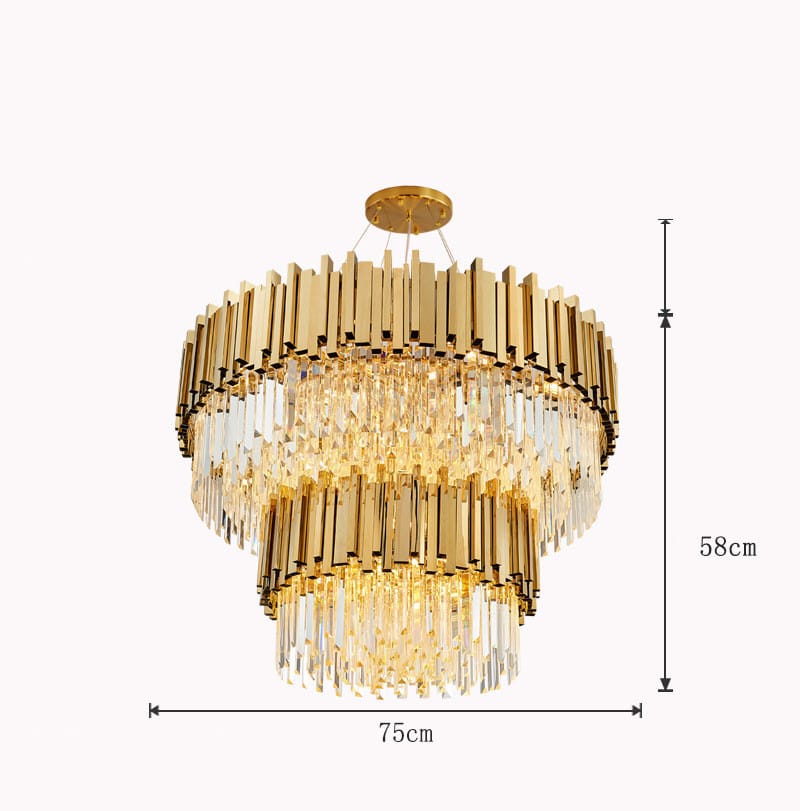 Modern Minimalist Light Luxury Crystal Living Room Glass