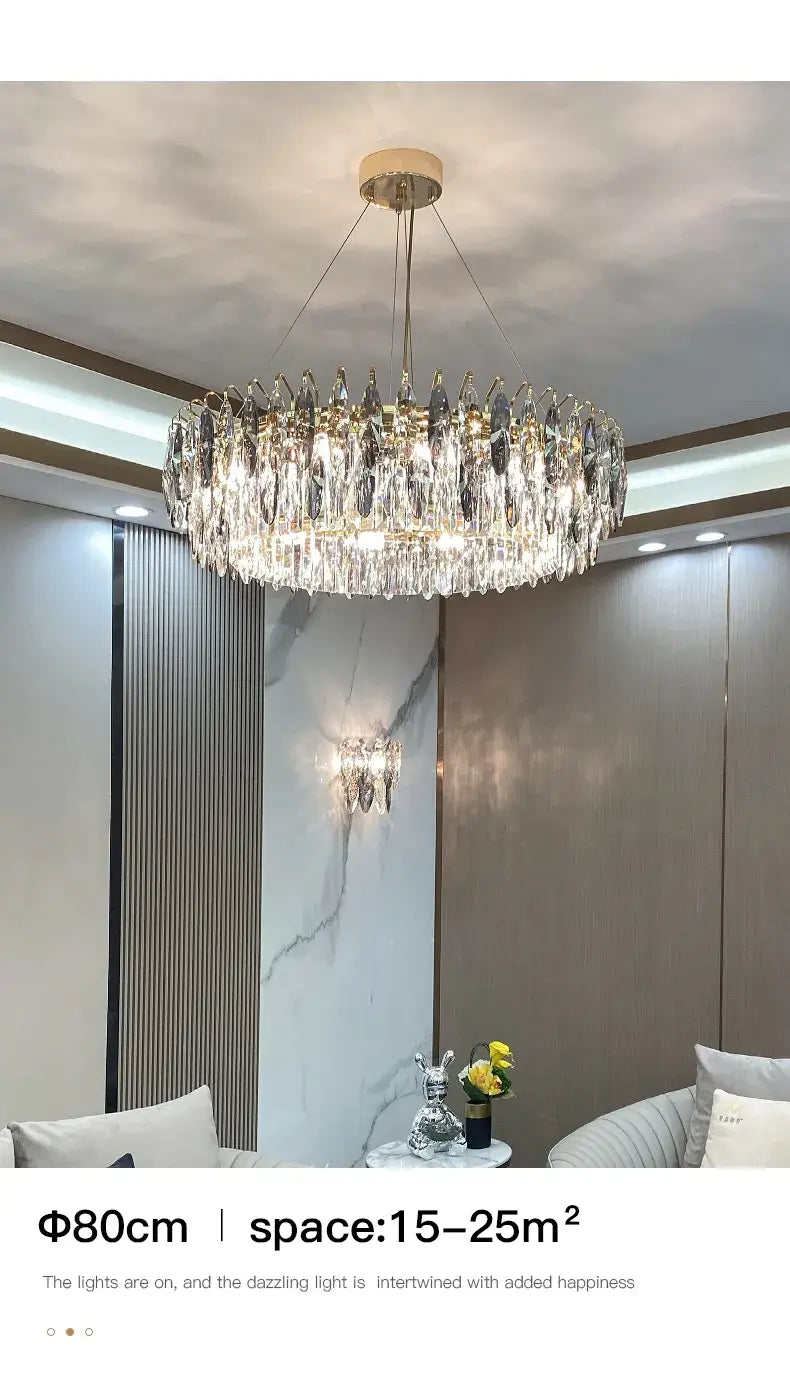 Light Luxury Chandelier Living Room Crystal Diamond Fashion