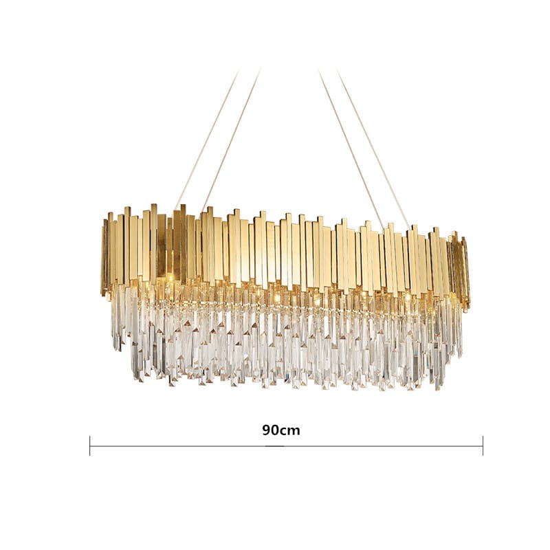 Modern Minimalist Light Luxury Crystal Living Room Glass