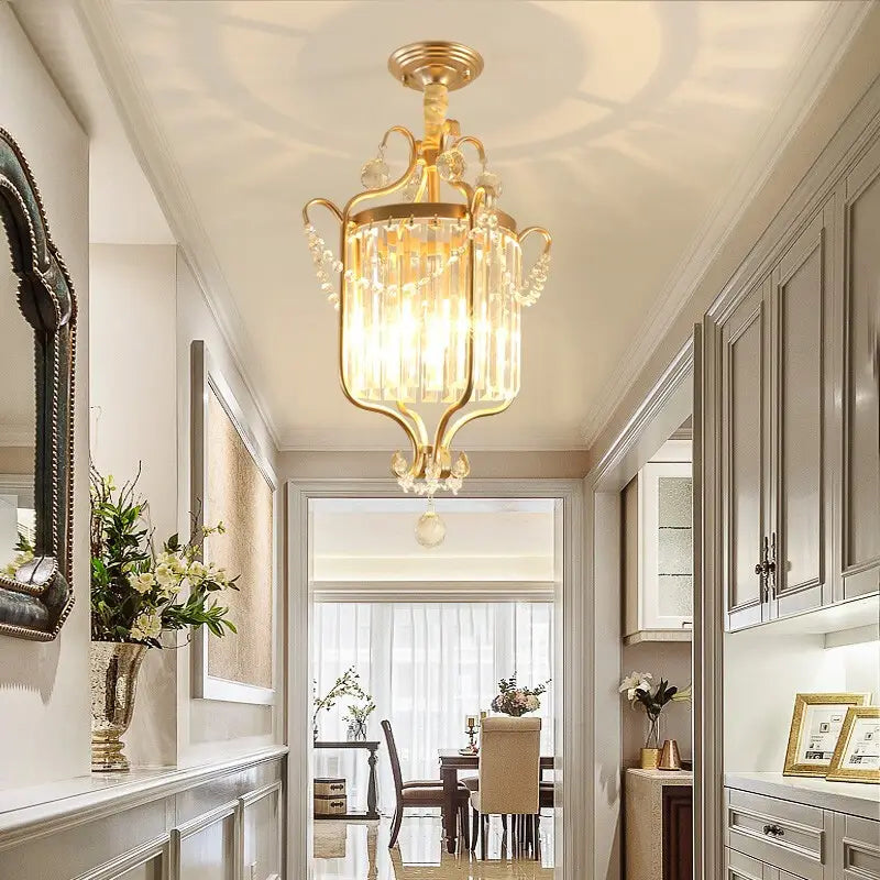 American Small Chandelier Balcony Aisle Corridor Single Head