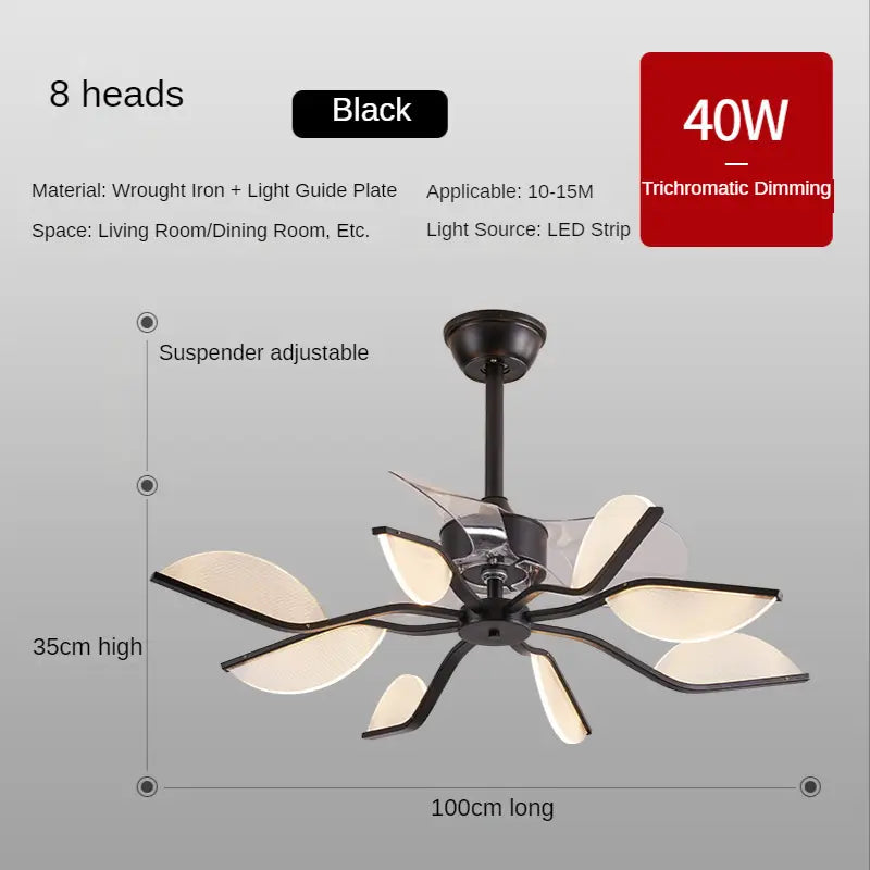 Nordic Fan Lamp Restaurant Ceiling
