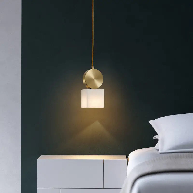 Creative Personality Bedroom Bedside Natural Marble All