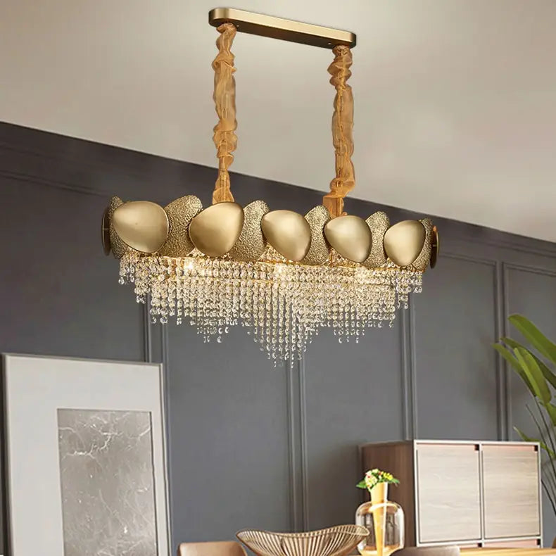 Stainless Steel Living Room Ceiling Crystal Chandelier