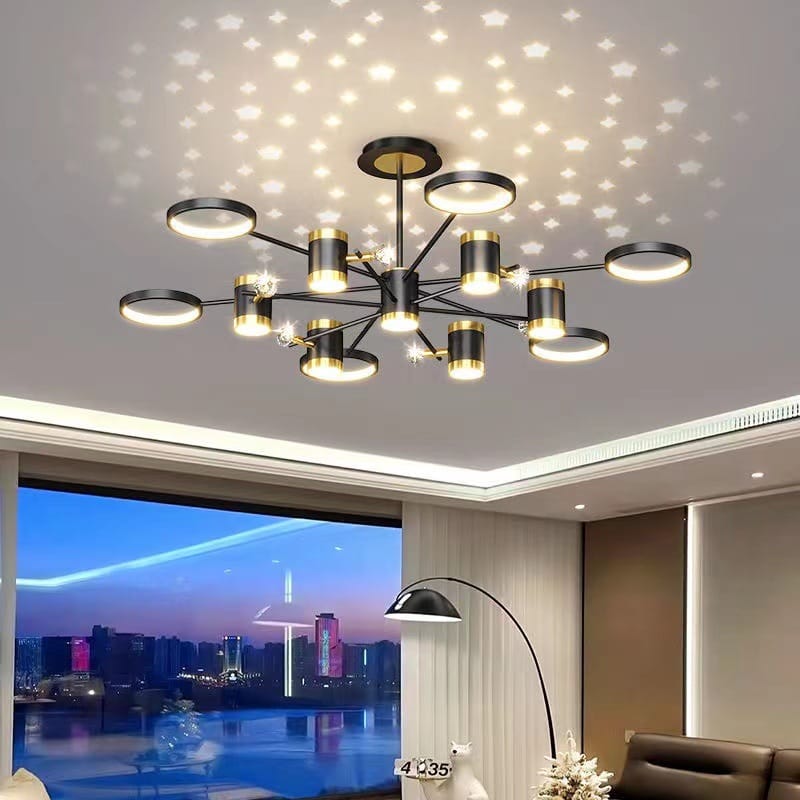 Light Luxury Chandelier Nordic Star Lamp Combination Whole