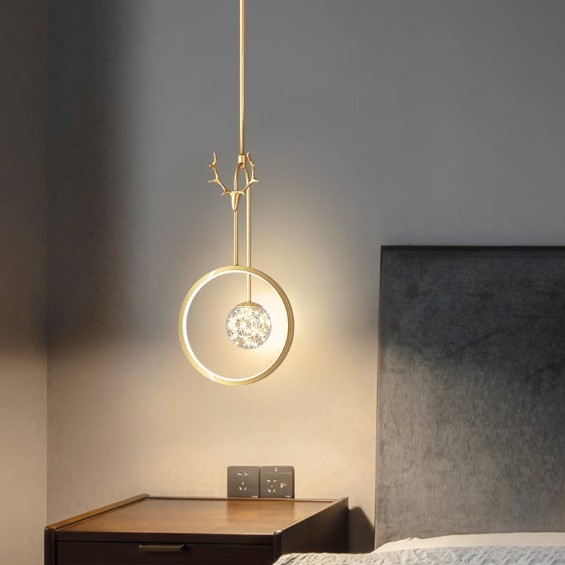 Bedside Lamp Light Luxury Antlers All Over The Sky