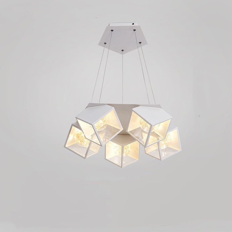 Home Bedroom Model Room Lamp Nordic Star Dining Chandelier