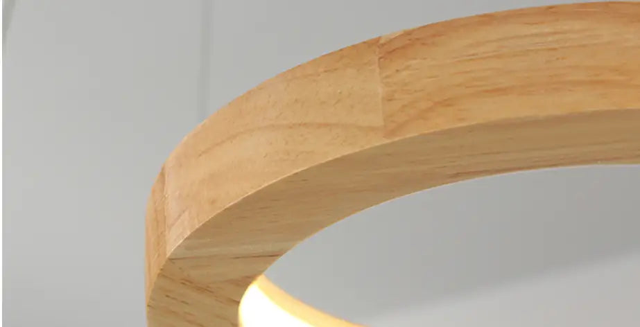 Simplicity Solid Wood Dining Pendant Circle