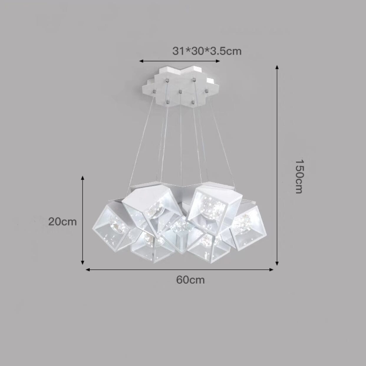 Home Bedroom Model Room Lamp Nordic Star Dining Chandelier