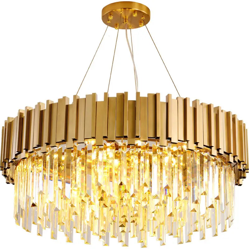 Modern Minimalist Light Luxury Crystal Living Room Glass