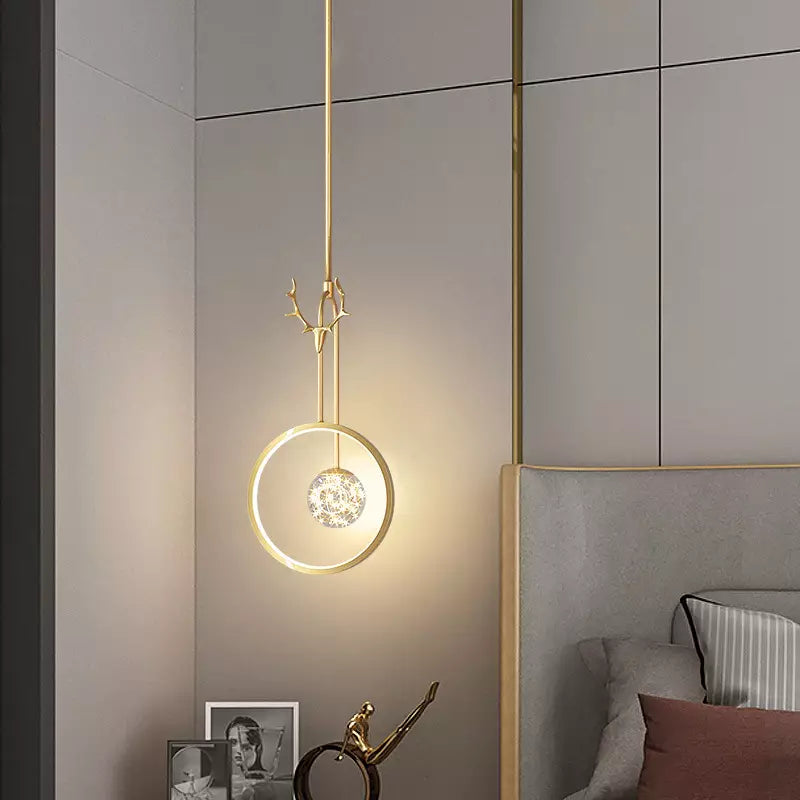Bedside Lamp Light Luxury Antlers All Over The Sky