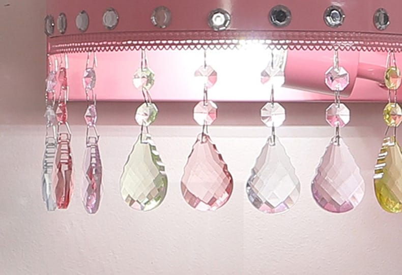 Nordic Led Crystal Chandelier Cartoon Crown Dimming