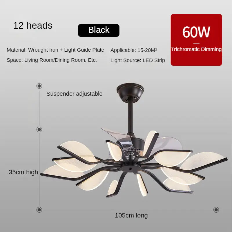 Nordic Fan Lamp Restaurant Ceiling