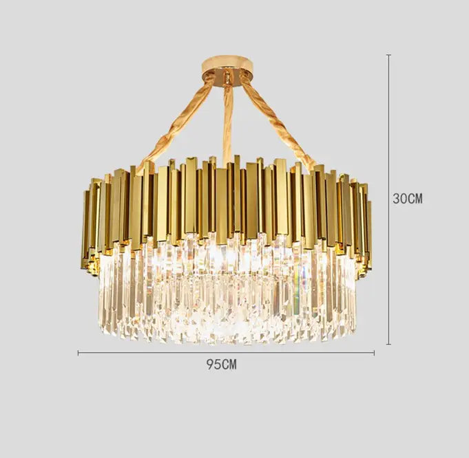 Modern Minimalist Light Luxury Crystal Living Room Glass